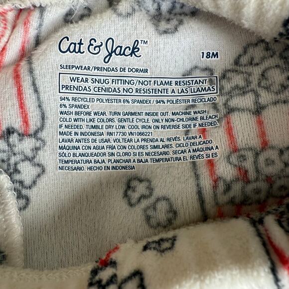 Cat & Jack Toddler Fleece Pajama Set Unisex 18M Popcorn Soft Cozy 2 Piece Winter - Picture 12 of 13